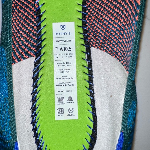 Rothy’s Teal Camoflauge Loafers - Picture 4 of 5